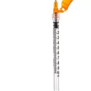 Seringa 1ml Luer Lock com Agulha 25G 0,5mm x 25mm - 1 unid. - Resíduo Zero