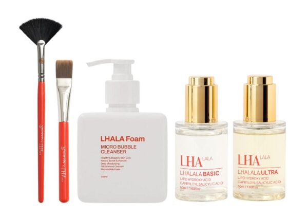 Lhala Peel Pack STANDARD (Peel 2 frascos + 1 Foam + 2 Pincéis)